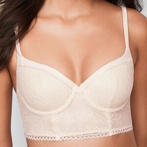 NWT VS 32DD Body By Victoria Longline Demi Bra Super Soft Lace Very Sexy